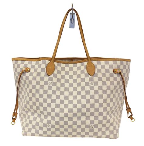 louis vuitton checkered bag white|louis vuitton white monogram.